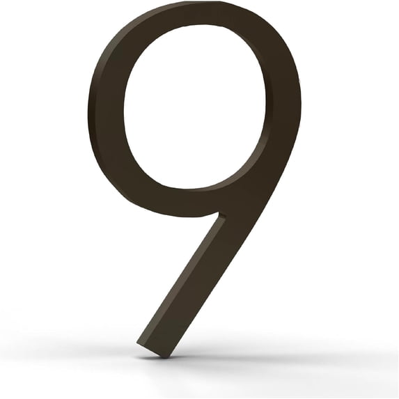 Mega Handles Outdoor House Numbers | Wall Mounted Numbers for Address | Heavy Duty Metal Numbers