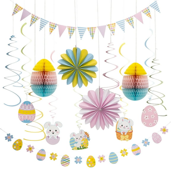 Mega Hippity Hoppity Easter Decorating Kit - 17 pieces