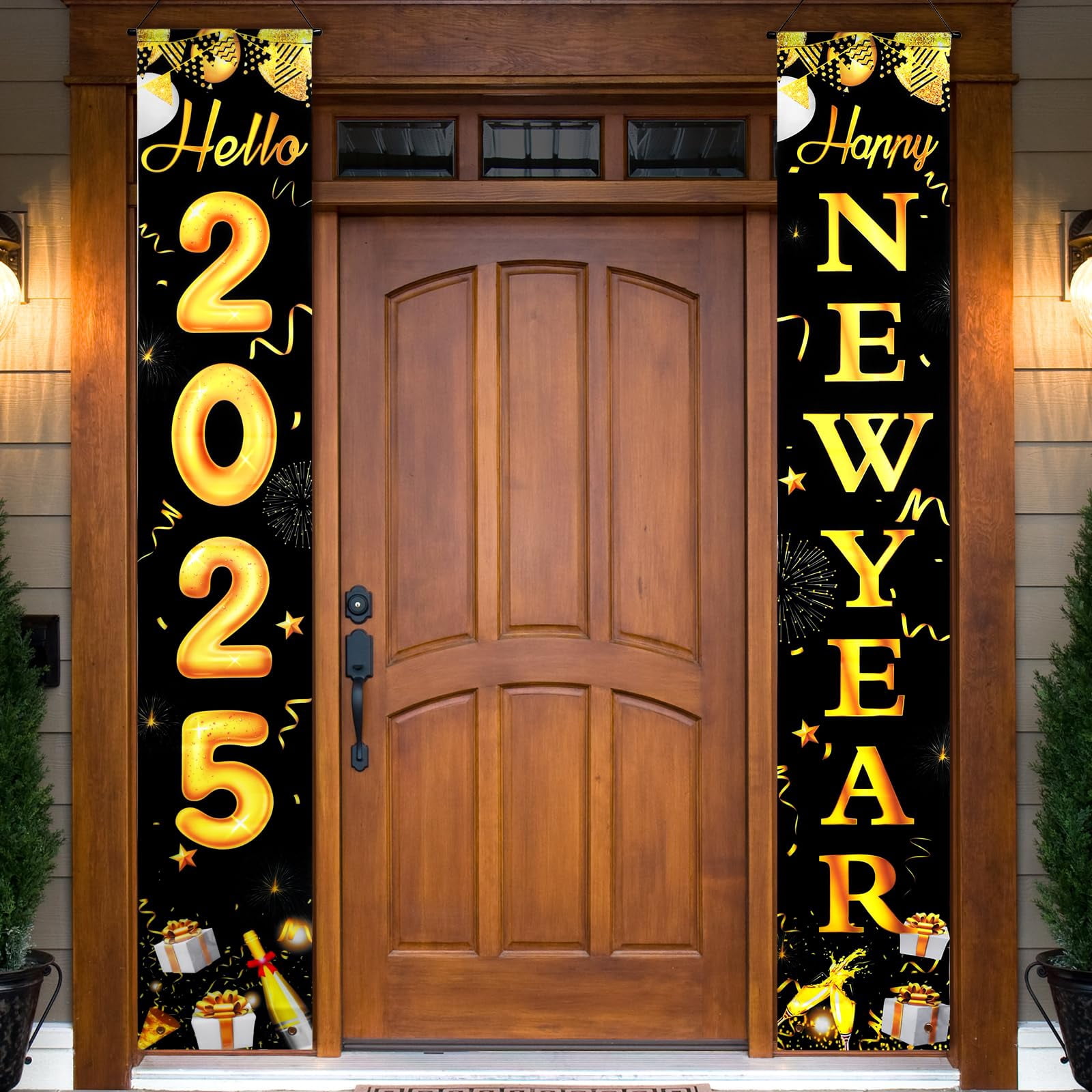 Mega-L XtraLarge Happy New Year 2025 Banner - 72x12 Inch | Happy New ...