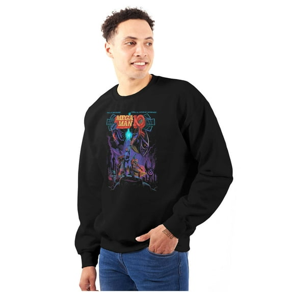 Mega Man 10 Megaman Protoman Comic Sweatshirt for Men or Women Brisco Brands L