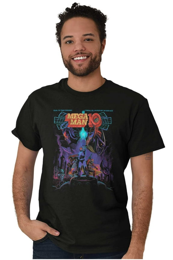 10 Megaman Protoman Comic Unisex Plus Size Graphic Tee Brisco Brands 3X