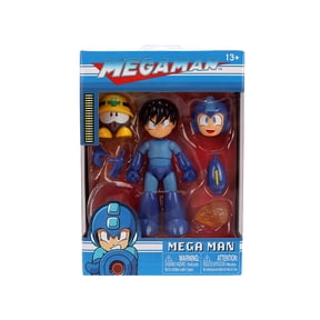 Mega Man 4.5" Moveable Figure (Deluxe Version) with Accessories and Alternate Head and Hands "Mega Man" (1987) Video Game Model by Jada