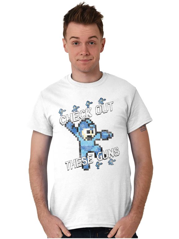 8bit Check Out These Guns Men's Graphic T Shirt Tees Brisco Brands X
