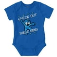 thumbnail image 1 of Mega Man 8bit Check Out These Guns Romper Boys or Girls Infant Baby Brisco Brands 12M, 1 of 7
