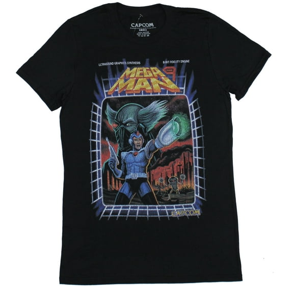 Mega Man 9 Mens T-Shirt - Capcom Megaman Retro Art Image (Small)