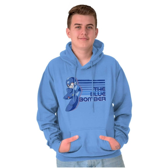 Mega Man Blue Bomber Cool 90s Anime Hoodie Sweatshirt Women Men Brisco Brands M