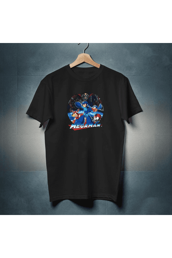 Mega Man Capcom Video Game Collage Men's T Shirt Gamer Merch