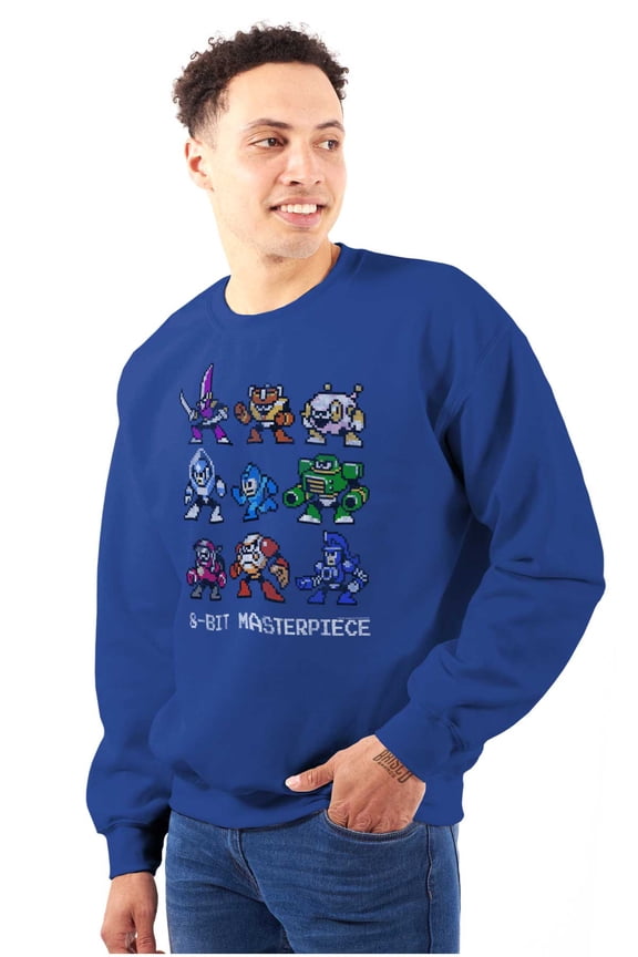 Characters 8-bit Masterpiece Unisex Plus Size Sweatshirt Brisco Brands 3X