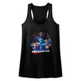 thumbnail image 1 of Mega Man Collage Black Women's Racerback Tank Top, 1 of 2