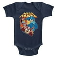 thumbnail image 1 of Mega Man Flat Colors Navy Baby Romper, 1 of 2