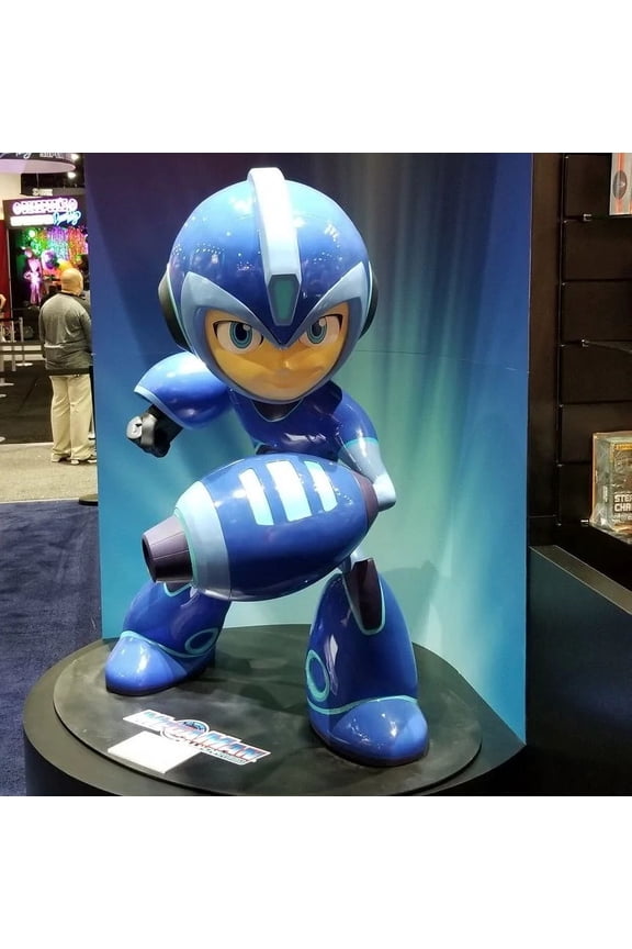 Mega Man Fully Charged 1:1 Scale Life Size Statue