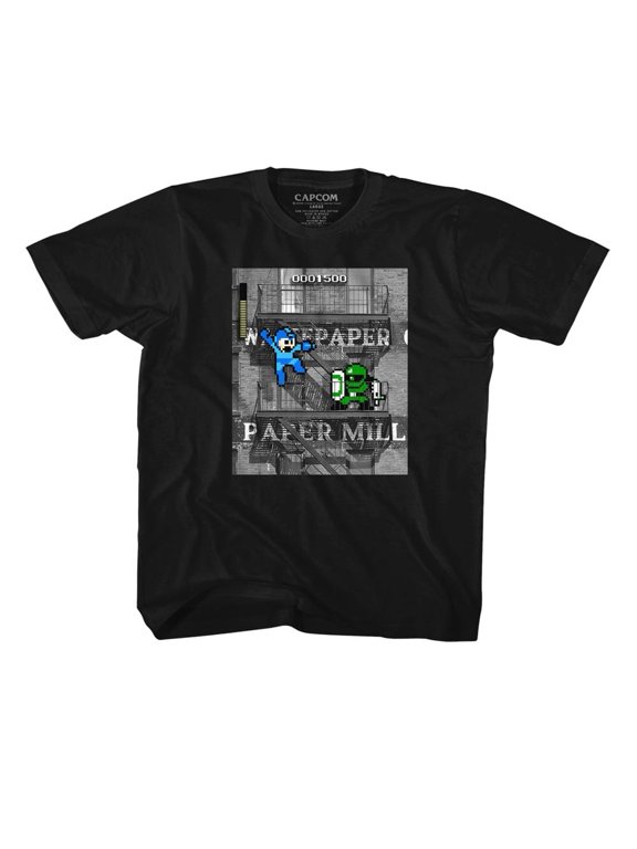 Mega Man IRL Man Black Children's T-Shirt