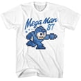 thumbnail image 1 of Mega Man Mega 87 White Adult T-Shirt, 1 of 2