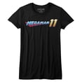 thumbnail image 1 of Mega Man Mega Logo Black Junior Women's T-Shirt, 1 of 2