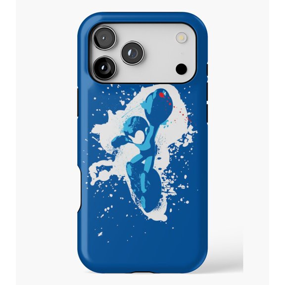 Mega Man Splattery T-Shirt M2412, Protective Case for iPhone 17 16 15 14 13 12 11 Pro Max – Modern Unisex Style