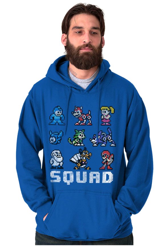 Mega Man Squad Goals Game Characters Hoodie Sweatshirt Women Men Brisco Brands S