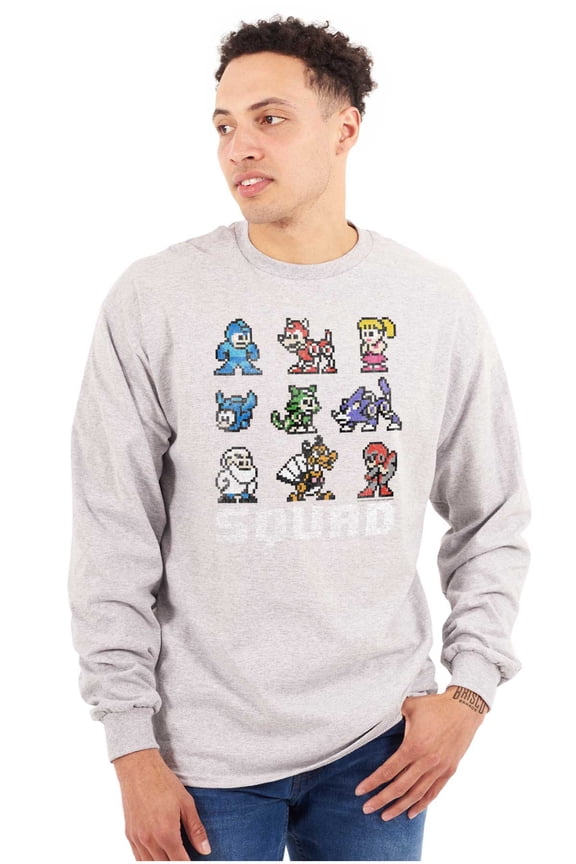 Squad Goals Game Characters Unisex Plus Size Long Sleeve Shirt Brisco Brands 3X