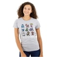 thumbnail image 1 of Mega Man Squad Goals Game Characters Women's T Shirt Ladies Tee Brisco Brands L, 1 of 2