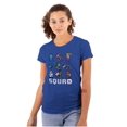 thumbnail image 1 of Mega Man Squad Goals Game Characters Womens T Shirt Ladies Tee, 1 of 2