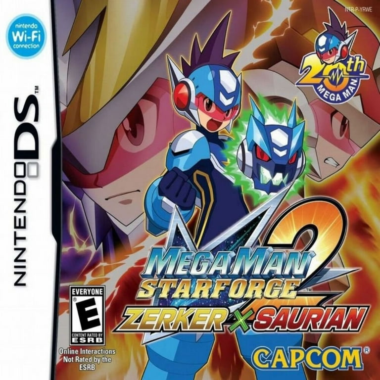 Mega Man Star Force 2: Zerker x Saurian DS Game,US Version with