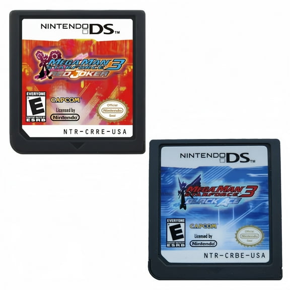 Mega Man Star Force 3（Red Joker & Black Ace）set of 2 Cartridges,NDS game US Version