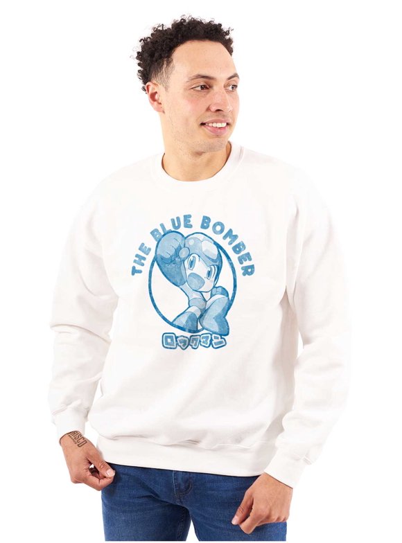 Mega Man The Blue Bomber Cartoon Sweatshirt for Men or Women Brisco Brands 2X