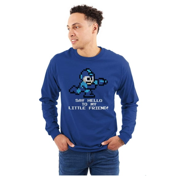Mega Man Video Game 8bit Gaming Nerd Long Sleeve TShirt Men Women Brisco Brands S