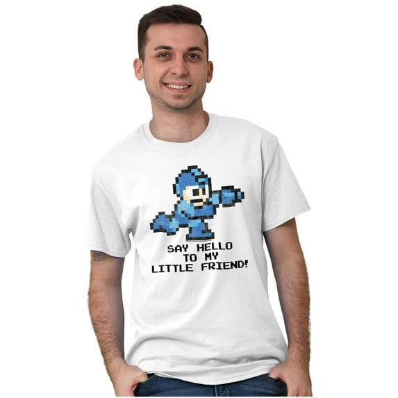 Mega Man Video Game 8bit Gaming Nerd Men's Graphic T Shirt Tees Brisco Brands S