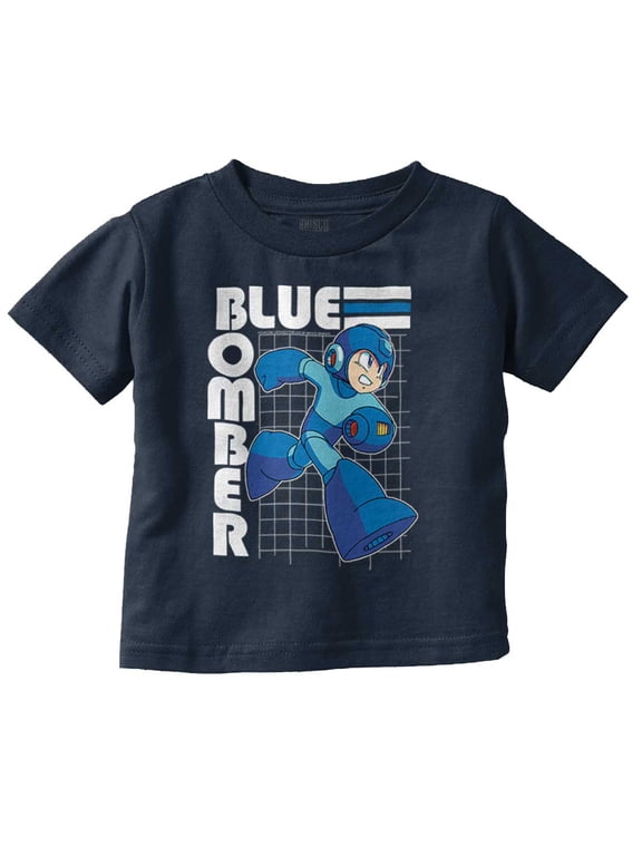 Mega Man Video Game Blue Bomber Toddler Boy Girl T Shirt Infant Toddler Brisco Brands 24M