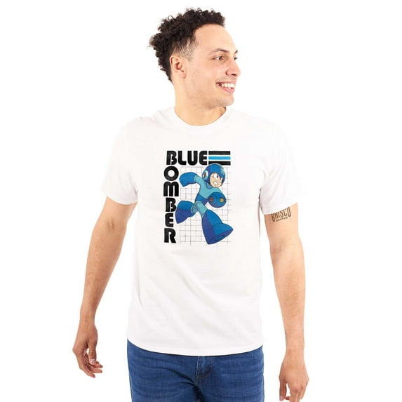 Mega Man Video Game Blue Bomber Unisex Plus Size Graphic Tee Brisco Brands 3X