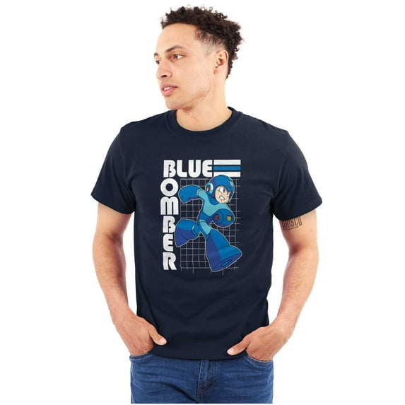 Mega Man Video Game Blue Bomber Unisex Plus Size Graphic Tee Brisco Brands 5X