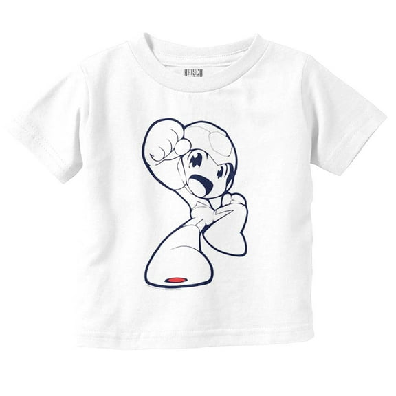 Mega Man Video Game Kawaii Character Toddler Boy Girl T Shirt Infant Toddler Brisco Brands 5T