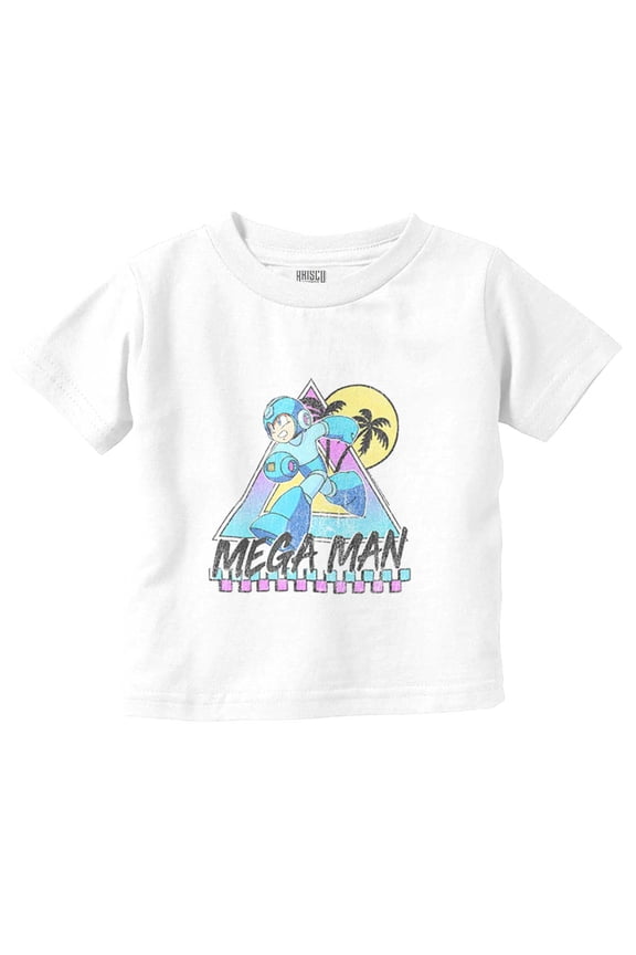 Mega Man Video Game Summer Vacation Toddler Boy Girl T Shirt Infant Toddler Brisco Brands 5T