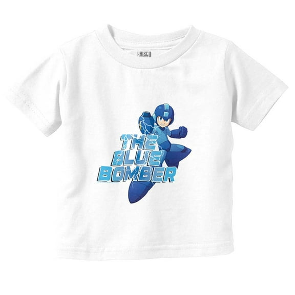Mega Man Video Game The Blue Bomber Toddler Boy Girl T Shirt Infant Toddler Brisco Brands 5T