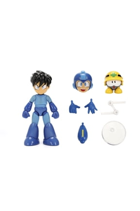Mega Man Wave 3 Mega Man Action Figure with Neo Metal Figure 1:12 Deluxe Scale 6" Tall, Fully Articulated, Collector Packaging