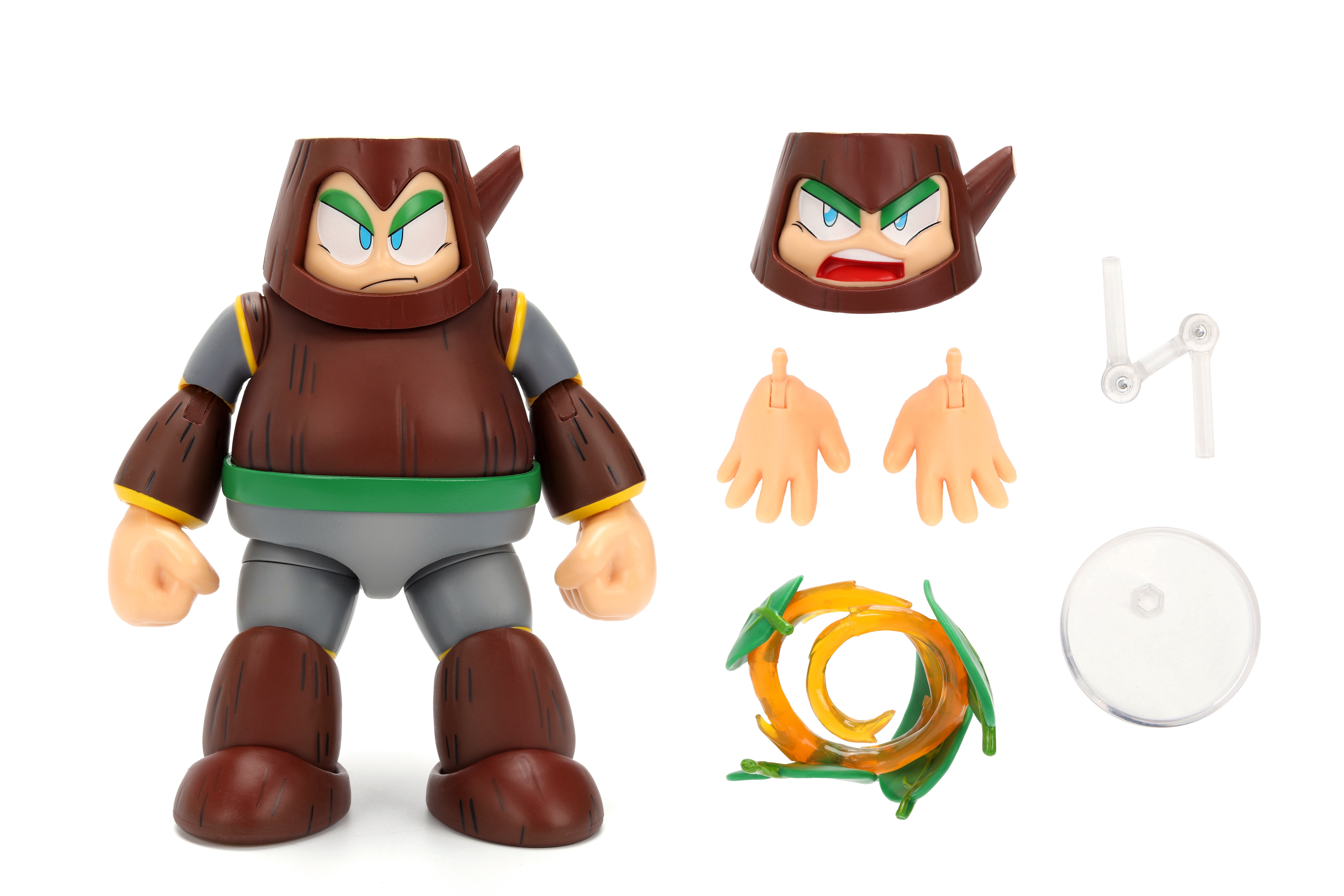 Jada Toys Mega Man Wave 3 Wood Man Action Figure, 6