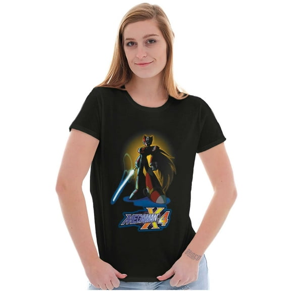 Mega Man X4 Zero Blade Z-Saber Womens Slim Fit Graphic Tee Brisco Brands L