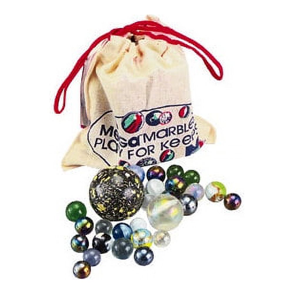 Mega Marbles 93808 Pouch W/Marbles & Rules