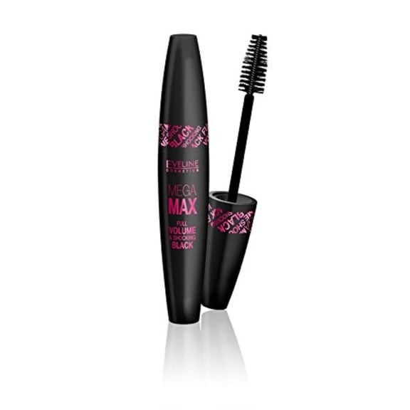 Eveline Mascara Mega Max Full Volume & Shocking Black 9ml by Eveline Cosmetics