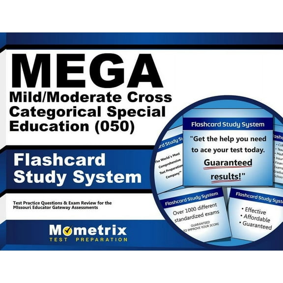 Mega Mild/Moderate Cross Categorical Special Education (050) Flashcard Study System : Mega Test Practice Questions & Exam Review for the Missouri Educator Gateway Assessments (Cards)