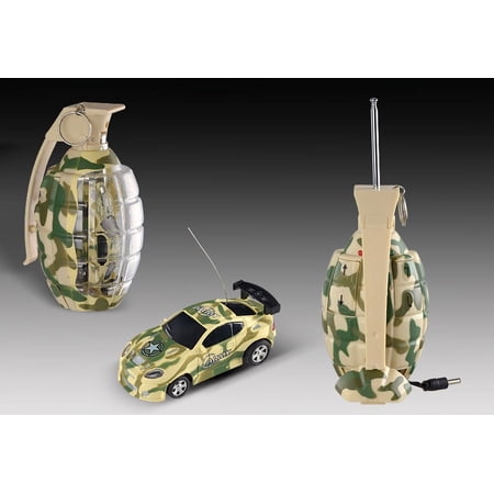 Mega Militia 3" Mini RC Toy - Camouflage Car - Yellow
