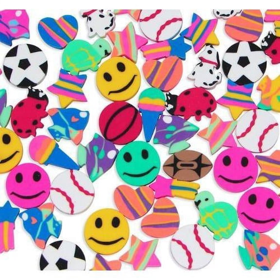 Mega Mini Eraser Assortment (2500Pc) - Stationery - 2500 Pieces
