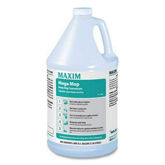 Maxim Damp Mop Concentrate Lemon Scent 1 gal Bottle 18000041