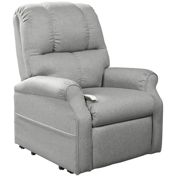 Mega Motion Pocono Polyester 3-Position Chaise Lounger in Cement