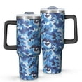 thumbnail image 1 of Mega Mug 40oz – Stainless Steel Insulated Tumbler with Handle and Straw, Large Capacity Travel Cup for Hot & Cold Drinks, 1 of 7