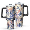 thumbnail image 1 of Mega Mug 40oz – Stainless Steel Insulated Tumbler with Handle and Straw, Large Capacity Travel Cup for Hot & Cold Drinks, 1 of 7