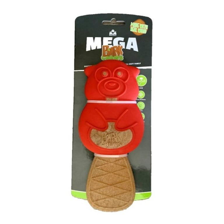 Mega Mutt Bark Chews Beaver Dog Toy