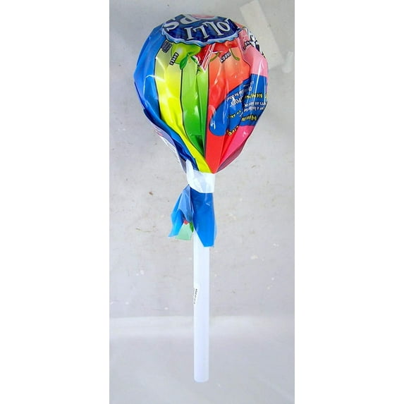 Mega Pop Candy Container with Fruit Flavored Jolly Rancher Lollipops, Case of 7 Lollipops