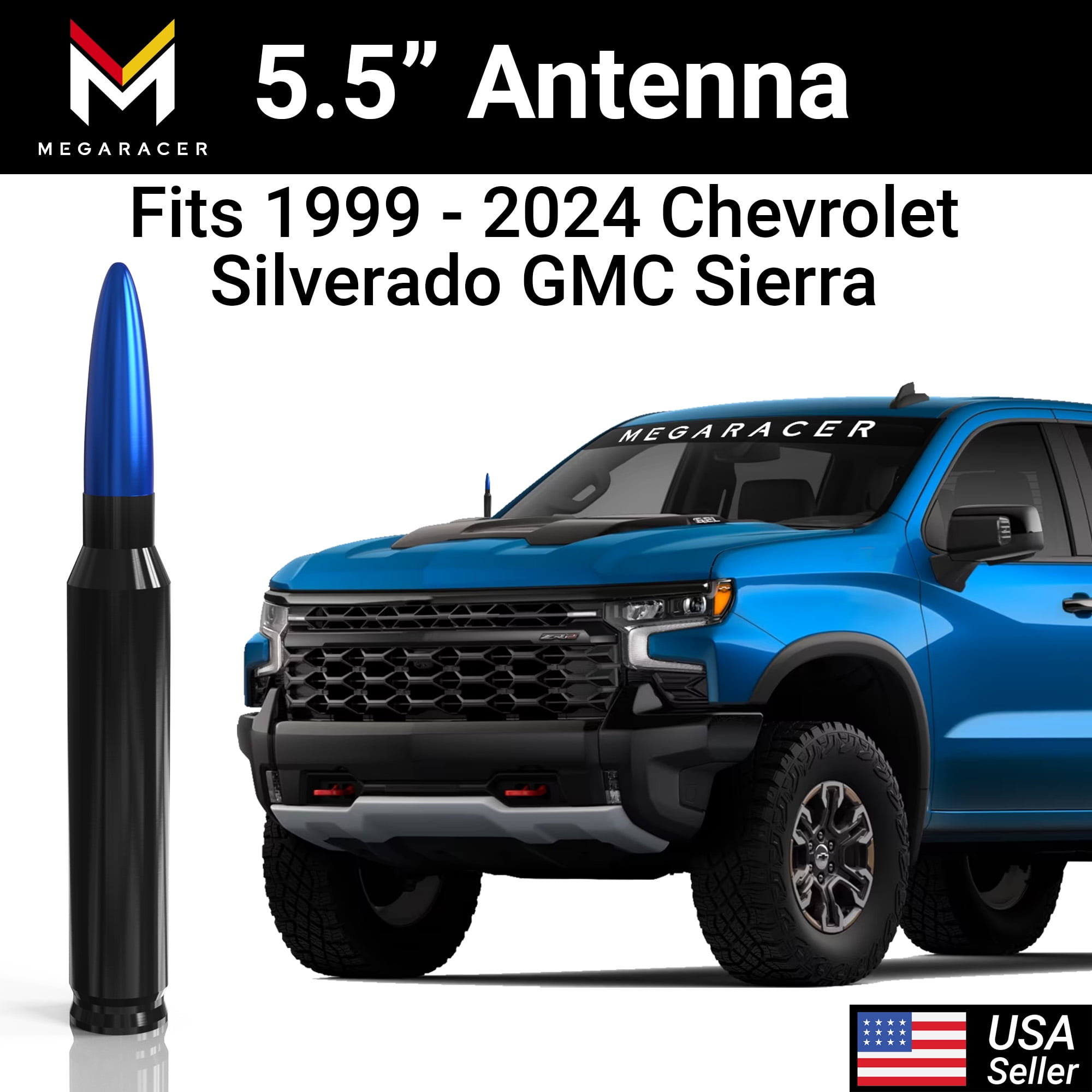 Find Car BULLET ANTENNA 50 CAL For CHEVROLET SILVERADO 1500/2500/3500/GMC SIERRA In , For US $13.99 - Foto 4