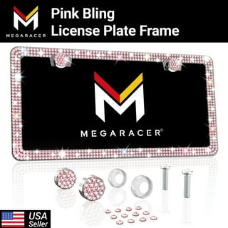 Mega Racer License Plate Frames in License Plate Frames Covers Fasteners Pink Walmart